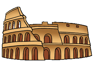 Colosseum Illustration - Iconic Roman Amphitheater Drawing
