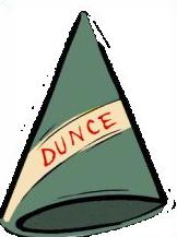 Free Dunce Cap Clipart