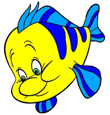 Disney Flounder Clip Art Image