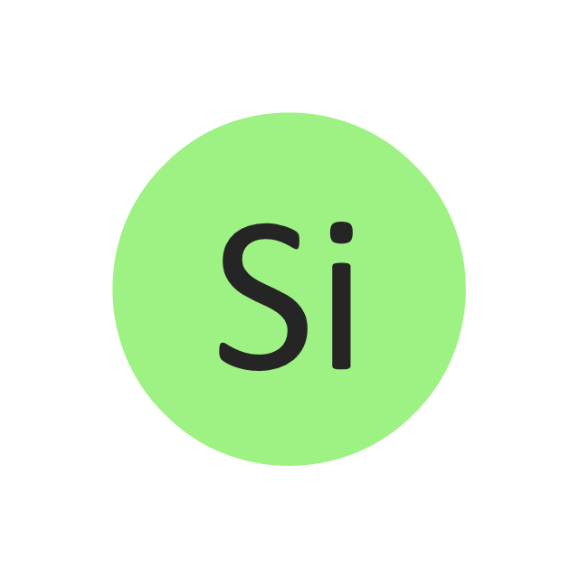 atomic symbol for silicon - Clip Art Library