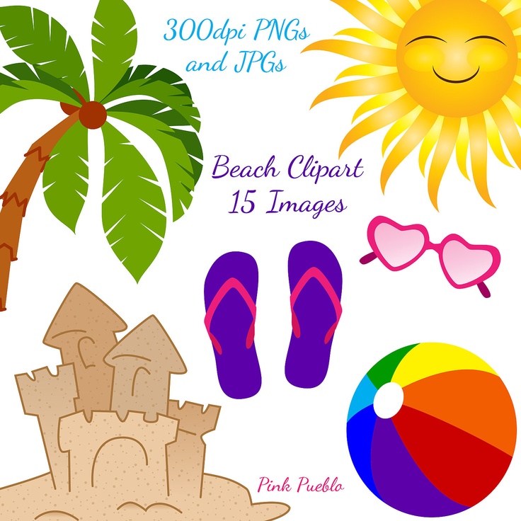 free printable summer beach clipart - Clip Art Library