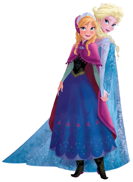 anna and elsa clip art - Clip Art Library