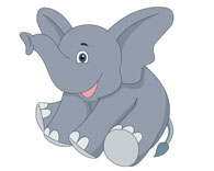 elephant sitting down clipart - Clip Art Library