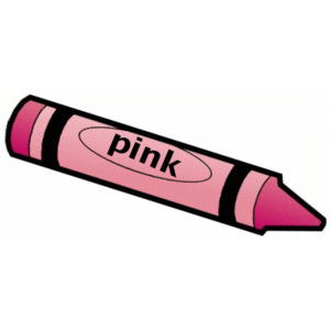 Clip Art: Crayon Pink Color I