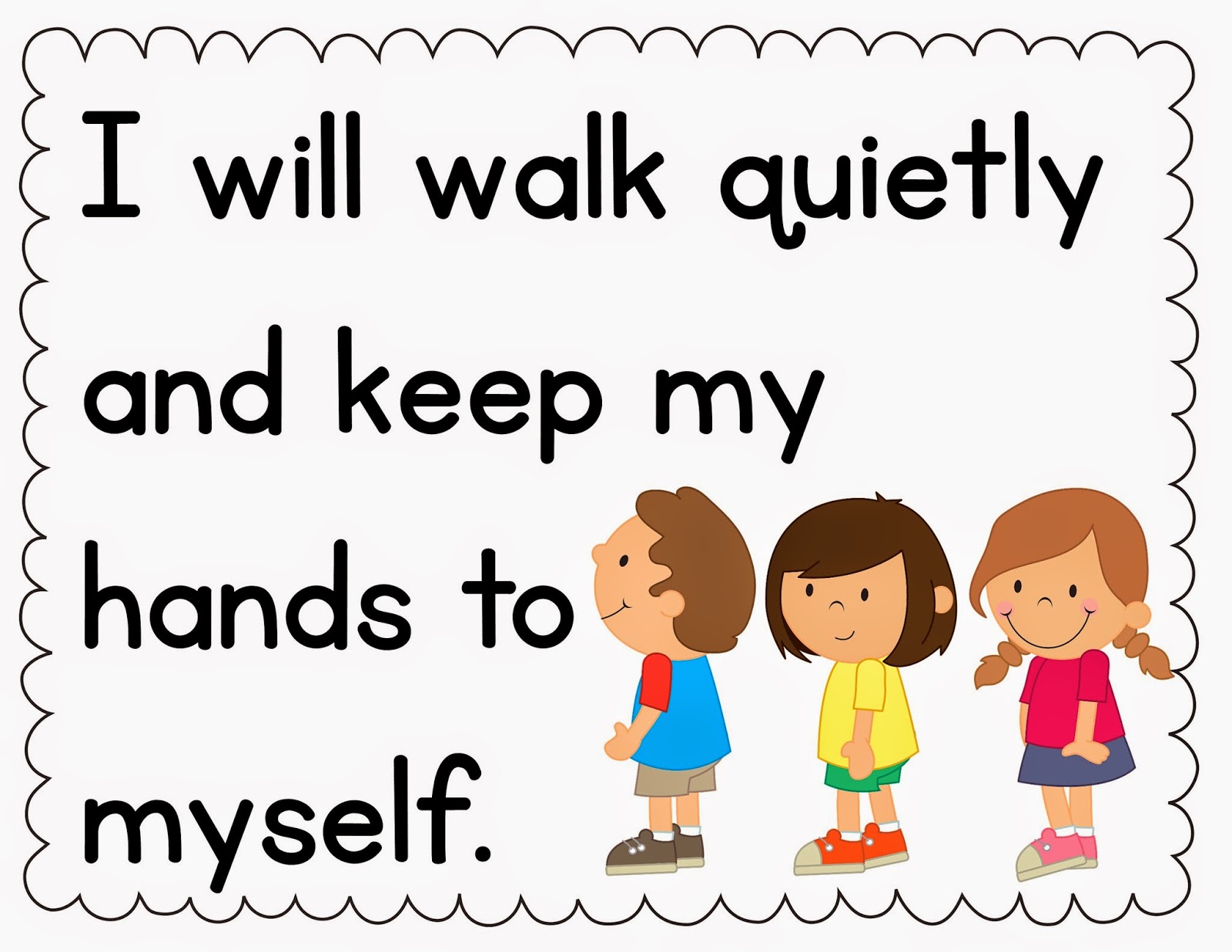 Classroom rules clipart black and white free