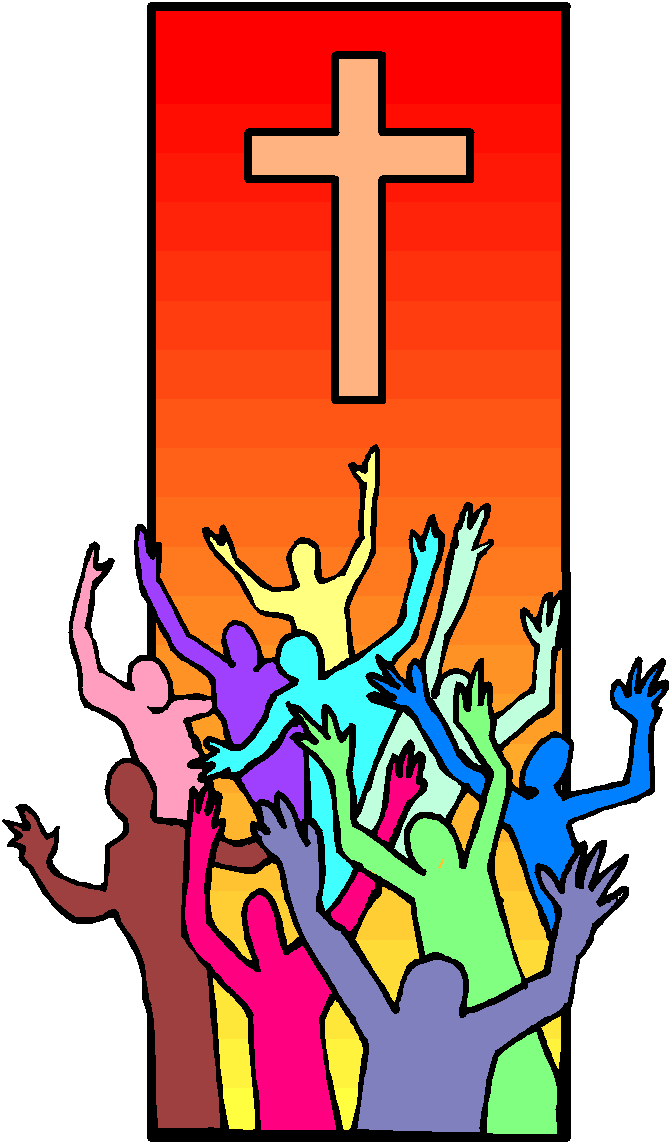 Worship and Unity in Christian Faith - Colorful Congregation Gathering