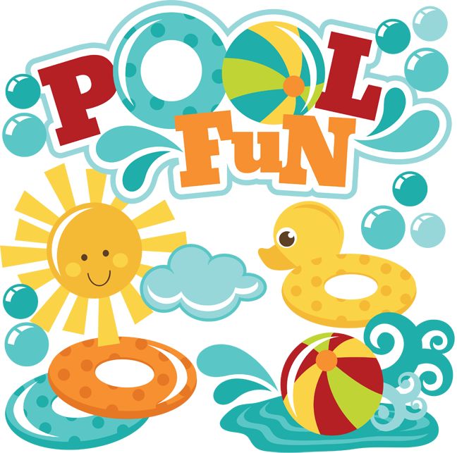 Pool Fun - Summer Swimming & Water Play Clipart for Kids