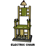 Electric Chair Illustration - Historical Execution Device Diagram