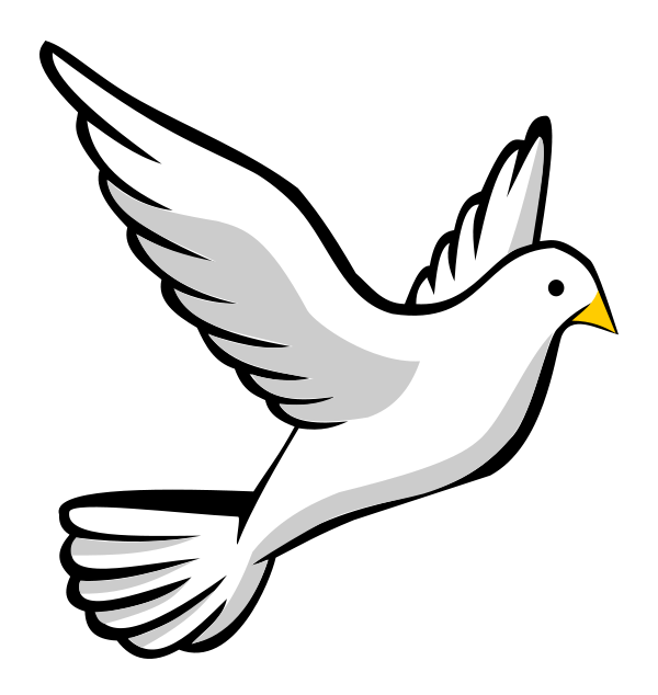 Doves Funeral Clipart