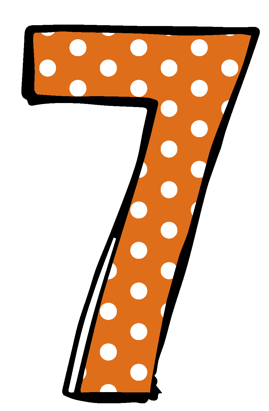 Kids Tracing Number 7 Clip Art Library