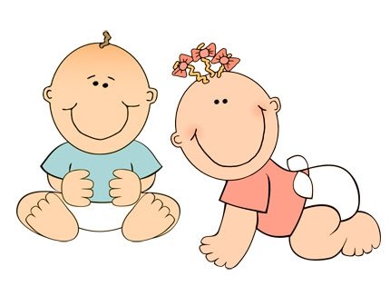 Cute Cartoon Babies Illustration for Parenting and Childcare Content