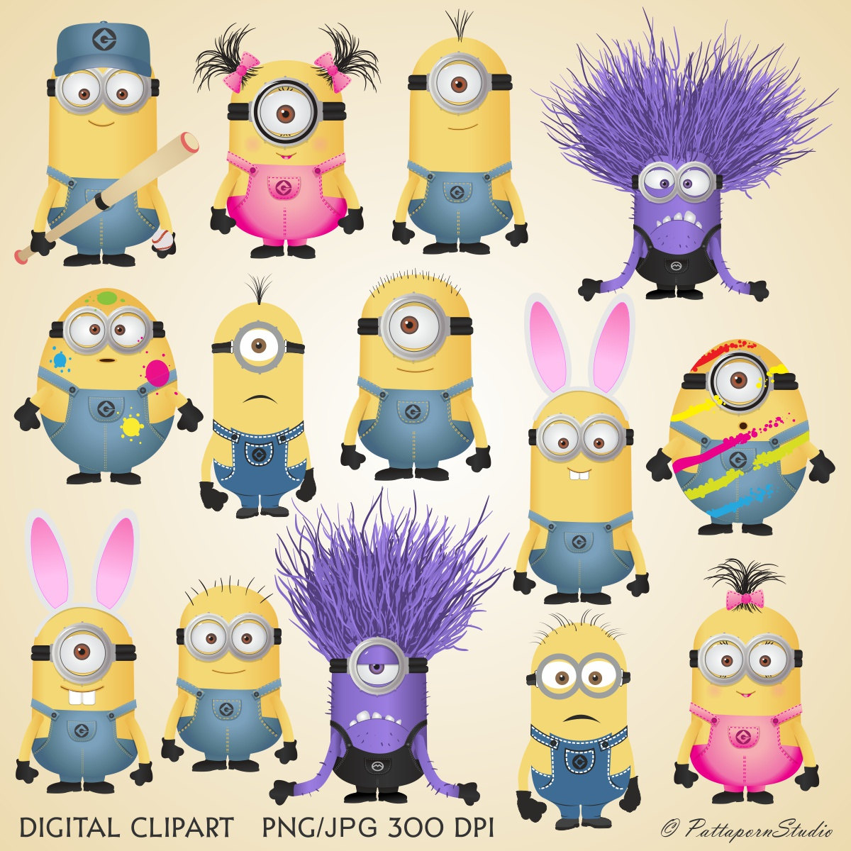 Minions Cute Girl Svg, Minions Baby Girl Svg, Birthday Svg