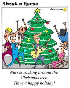 Nurses Celebrating Christmas - Festive Healthcare Team Spirit