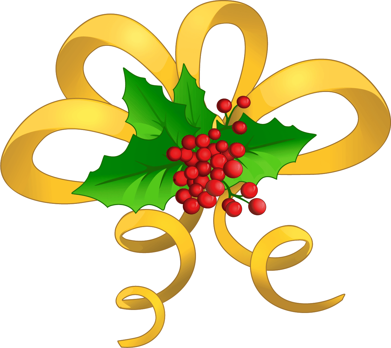 Christmas Holly Mistletoe PNG Clip-Art Image​  Gallery Yopriceville -  High-Quality Free Images and Transparent PNG Clipart