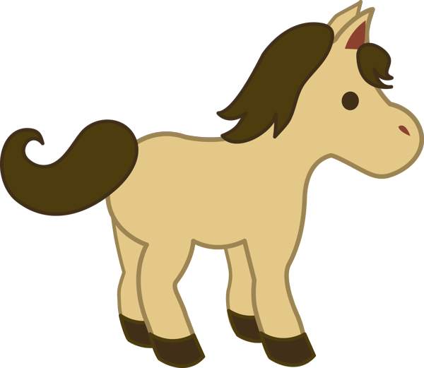 Adorable Cartoon Foal Illustration for Kids & Educational Content