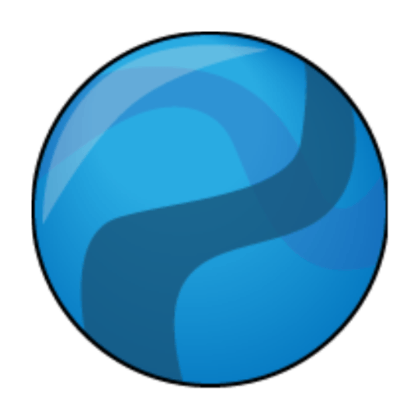 Blue Wave Sphere Icon - Modern Digital Asset for Tech and Design Projects