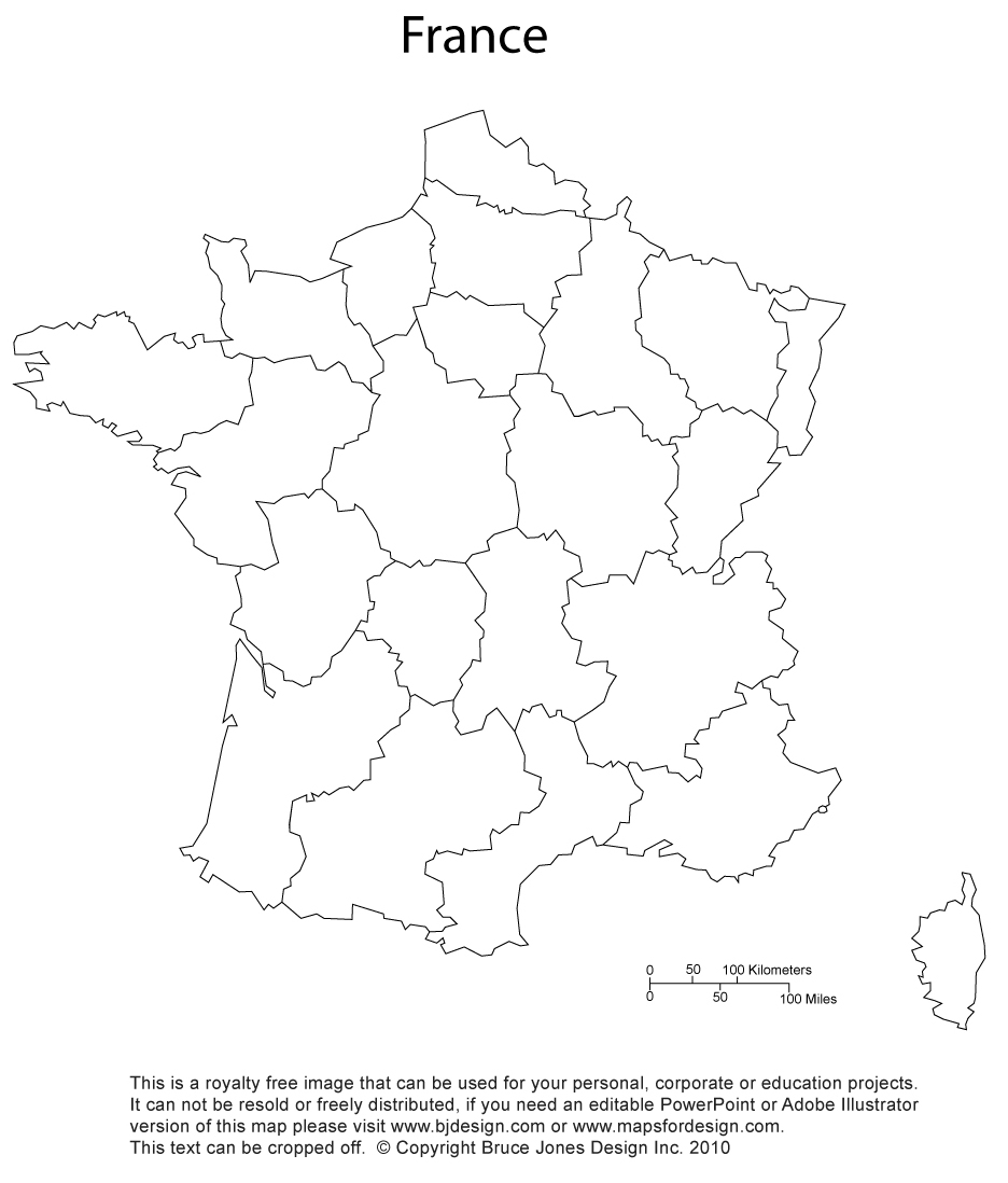 blank french map - Clip Art Library