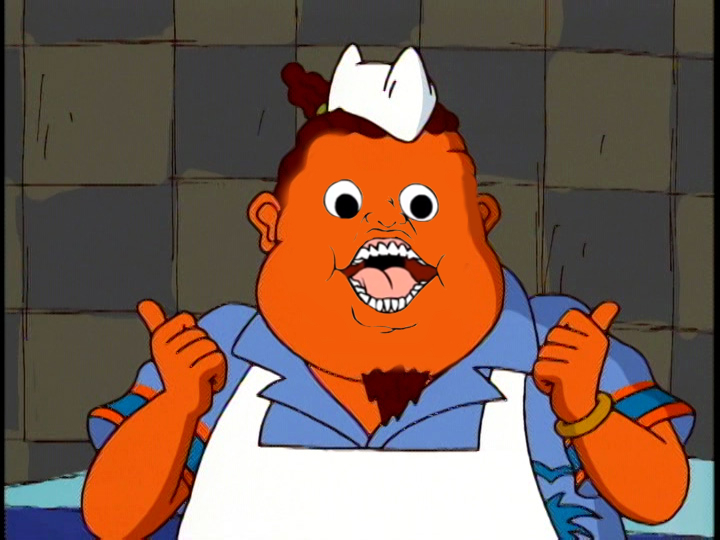 Chef Louie - Iconic Cartoon Character from *The Ren & Stimpy Show*