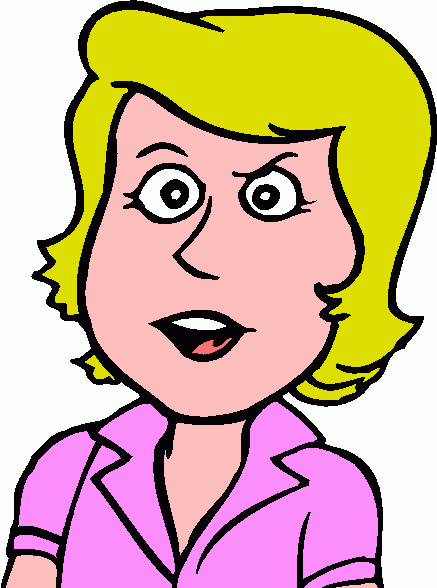 Angry Girl Clipart