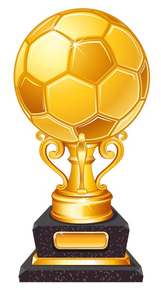 Gold Football Award Trophy Transparent PNG Clipart