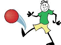 Fun Soccer Illustration - Stick Figure Kicking a Ball for Kids & Coaches