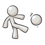 Soccer Kick Illustration - Simple Vector Graphic for Sports Content