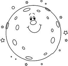 free printable moon coloring pages