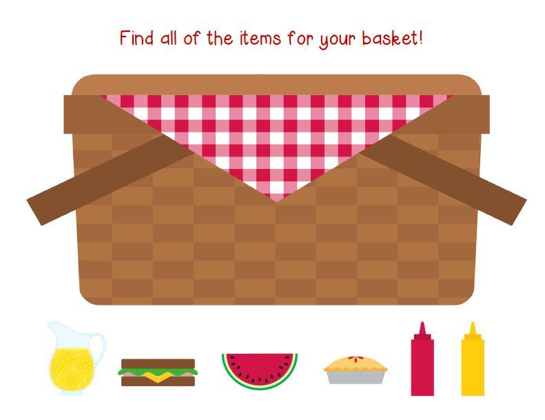 free clip art picnic basket - Clip Art Library