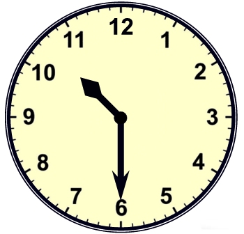clock half past 10 - Clip Art Library