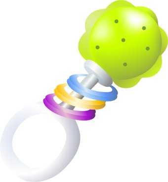 Colorful Baby Rattle for Sensory Development - Safe & Engaging Toy