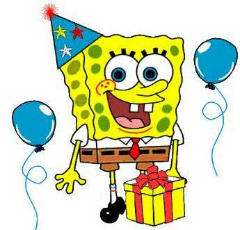 Spongebob Happy Birthday Clipart