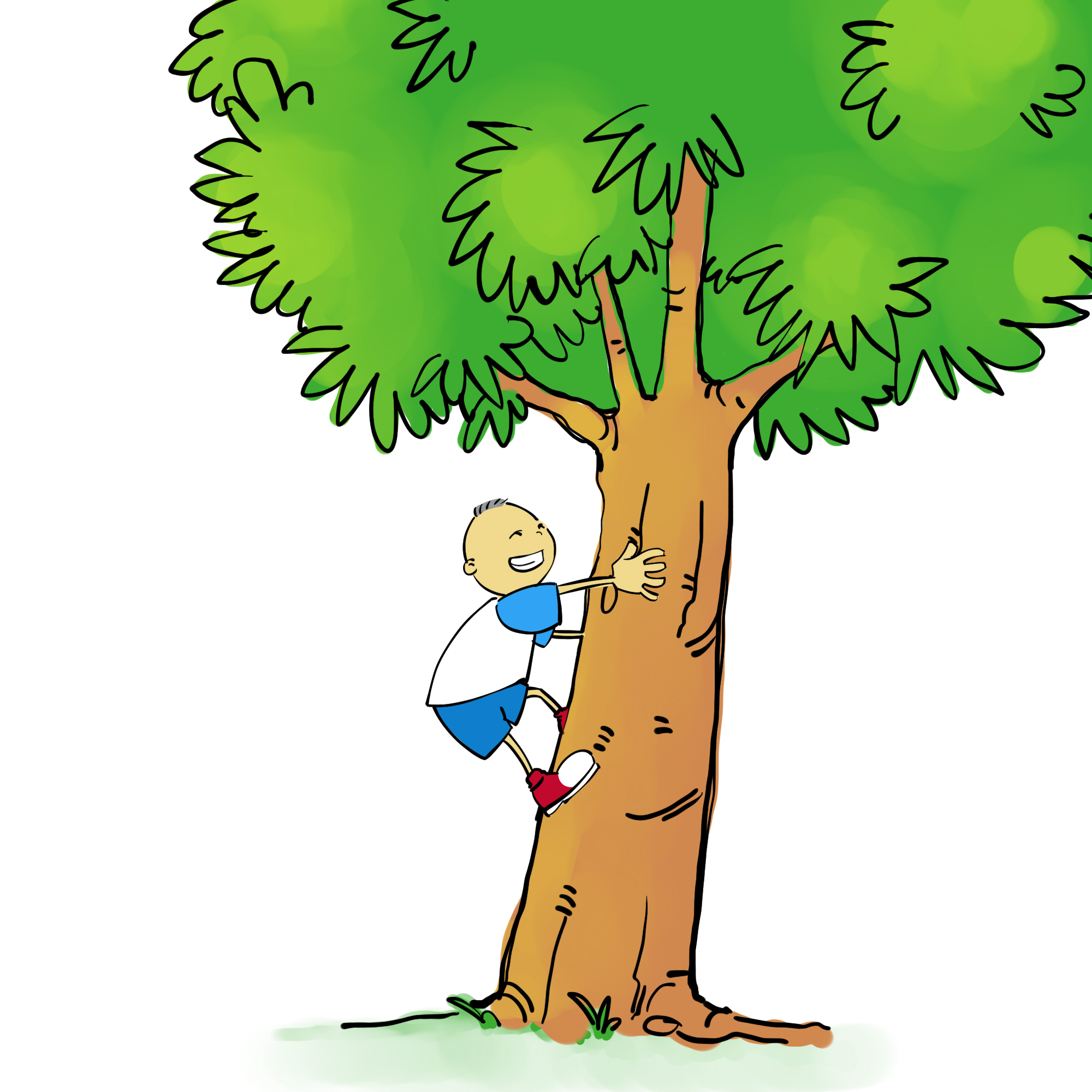 tree climbing clipart - Clip Art Library