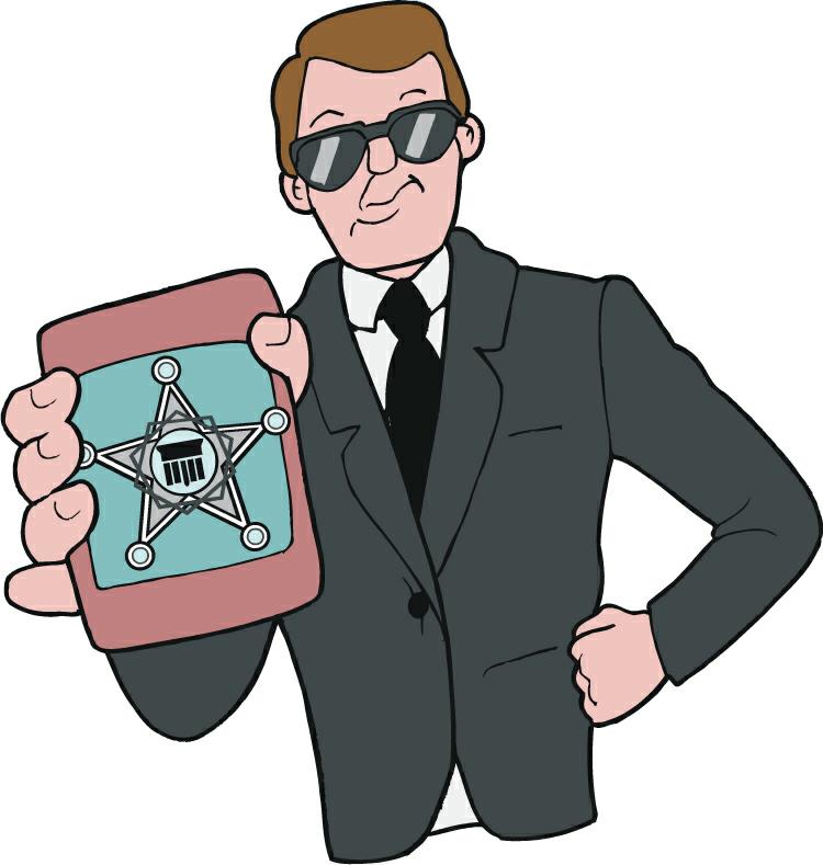 Secret Agent Man Clipart Image