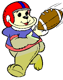 Bear Football Cliparts