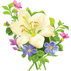 Lily Bouquet Cliparts