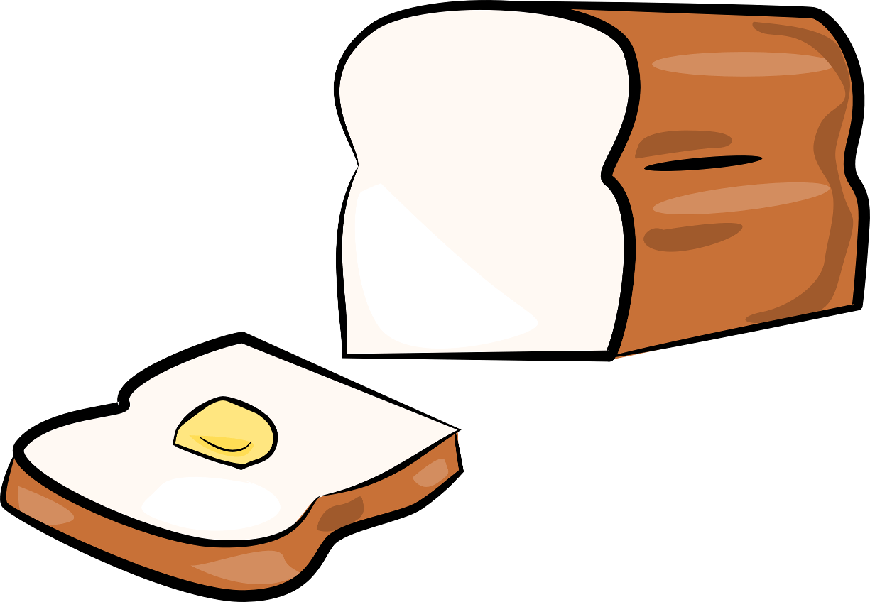 White bread clipart