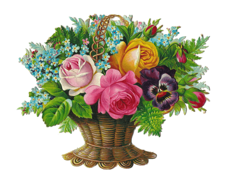 victorian flowers clip art