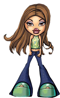 Bratz Doll Character Illustration - Fashion-Forward Cartoon Style