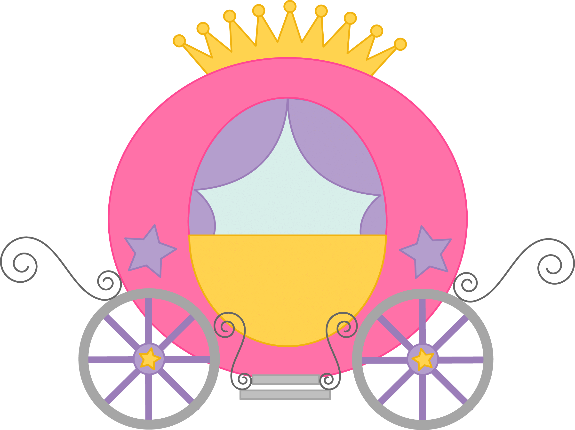 Magical Princess Carriage Clipart - Free Download for Kids’ Content