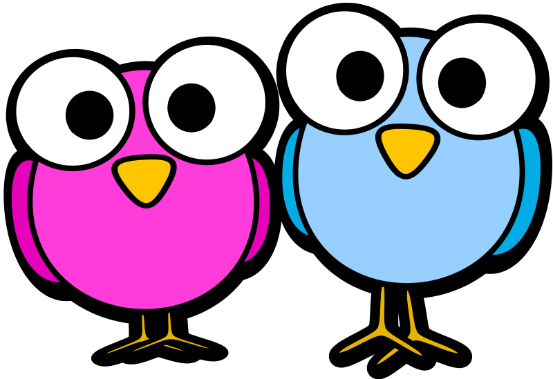 Friendly Cartoon Birds Illustration for Kids’ Content & Educational Materials