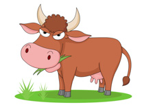 Friendly Cartoon Bull Illustration - Free Download & Usage Guide