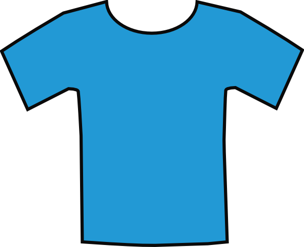 Add Style to Your Designs with Blue T-Shirt Cliparts
