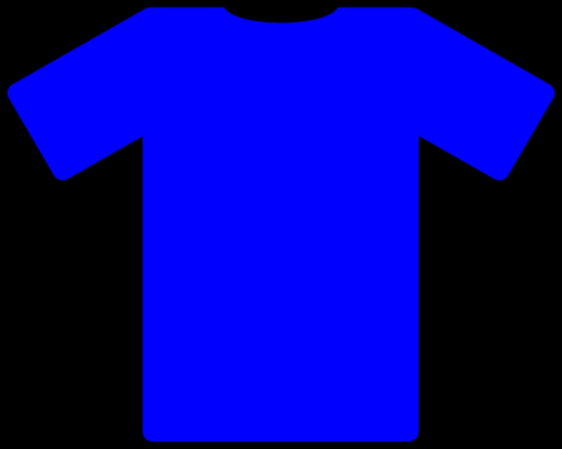 tshirt blue vector - Clip Art Library
