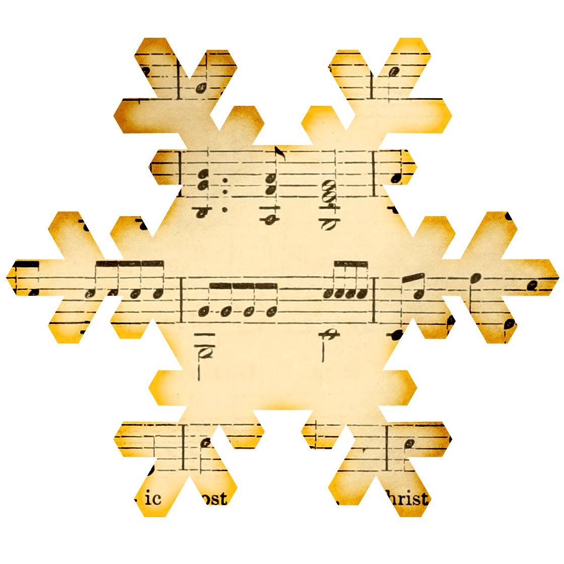 Christmas music clipart png