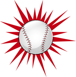 Baseball Starburst Graphic - Free Vector Illustration