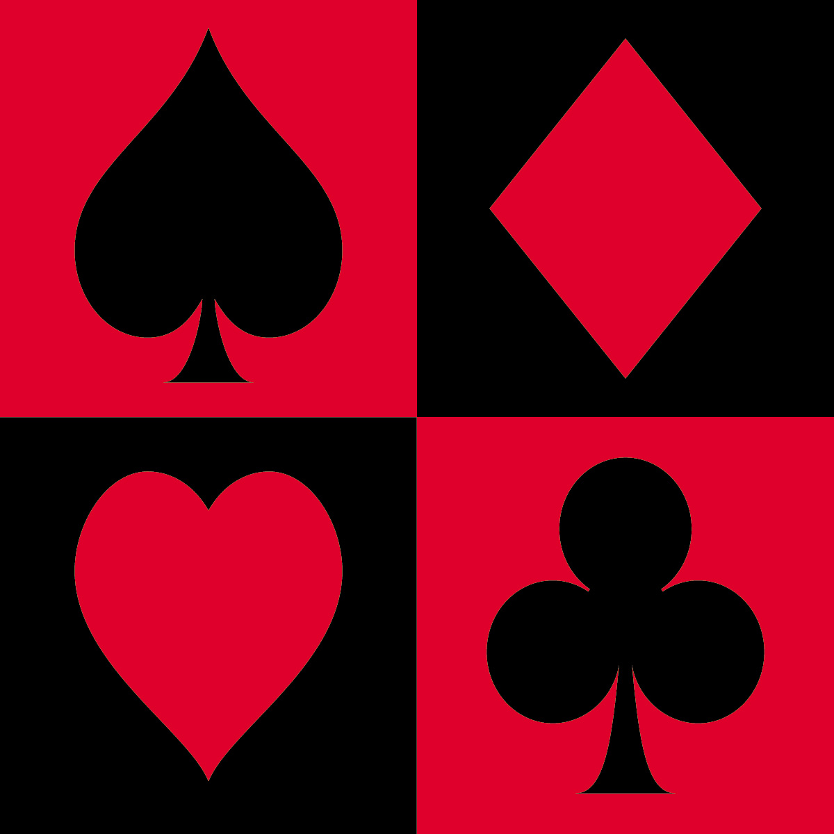 Vector Card Suits, Icon of Playing Card Suit Stock Vector - Illustration of  design, casino: 100857031