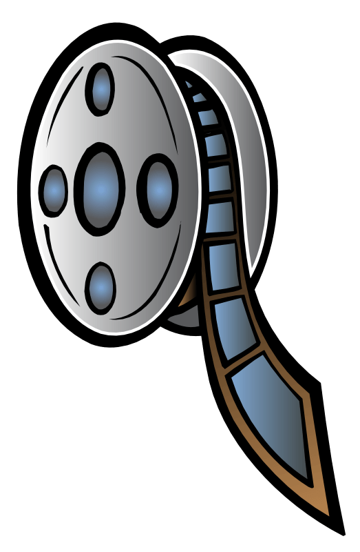 Film Reel Icon - Classic Cinema Symbol for Media & Video Content