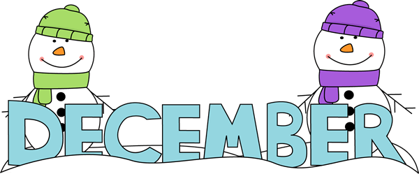 December Holiday Season Clipart - Festive Snowmen Design
