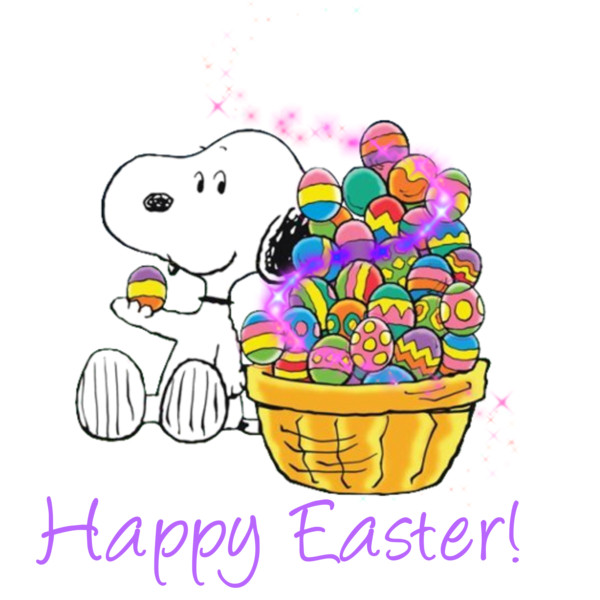 Easter Snoopy Clip Art Library