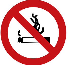 No Smoking Sign - Universal Prohibition Symbol for Smoke-Free Zones